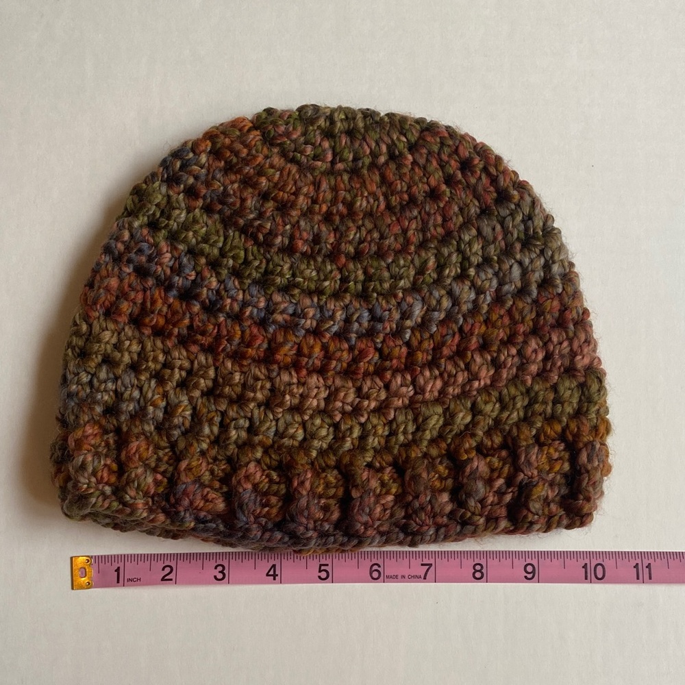 Chunky Multicolor Crochet Beanie - Picture 5 of 7